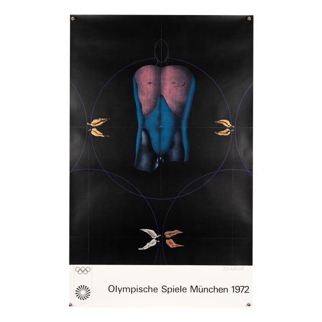 Olympia Lithograph Poster by Paul Wunderlich, 1972 For Sale