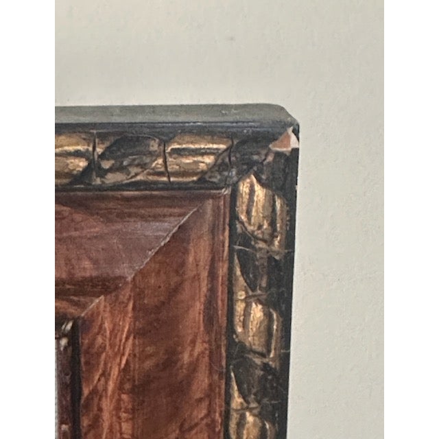 Framed Vintage Needlepoint House Along Stream For Sale - Image 9 of 11