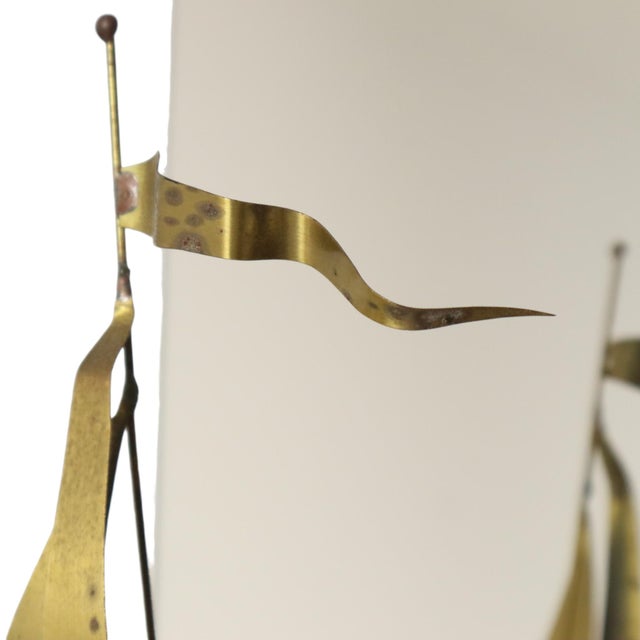 Metal Copper and Brass Boat Mirror by Daniel Dhaeseleer, 1970s For Sale - Image 7 of 18