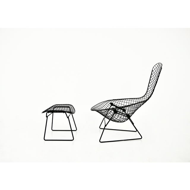 Set of Bird Chair with Ottoman attributed to Harry Bertoia for Knoll, 1960s For Sale - Image 6 of 15