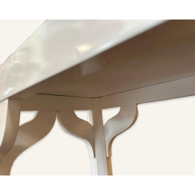 1940s 1940s Dorothy Draper Style Coffee Table With Glass Top For Sale - Image 5 of 8