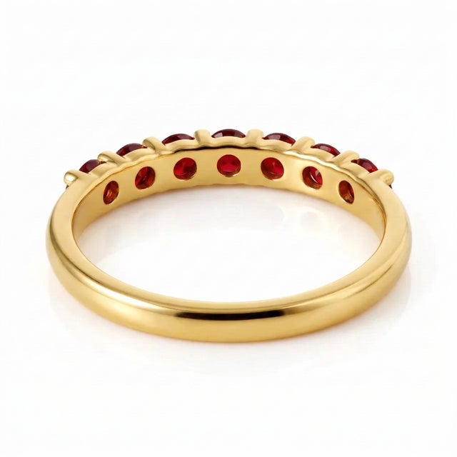 Not Yet Made - Made To Order Natural Garnet Stacking January Birthstone Ring in 925 Sterling Silver, Size 7 For Sale - Image 5 of 6