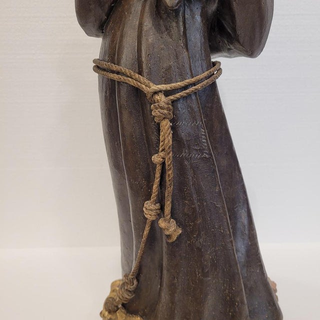 Spanish School Artist, Sculpture of Saint Anthony of Padua with the Child, Late 18th Century, Wood For Sale - Image 16 of 18