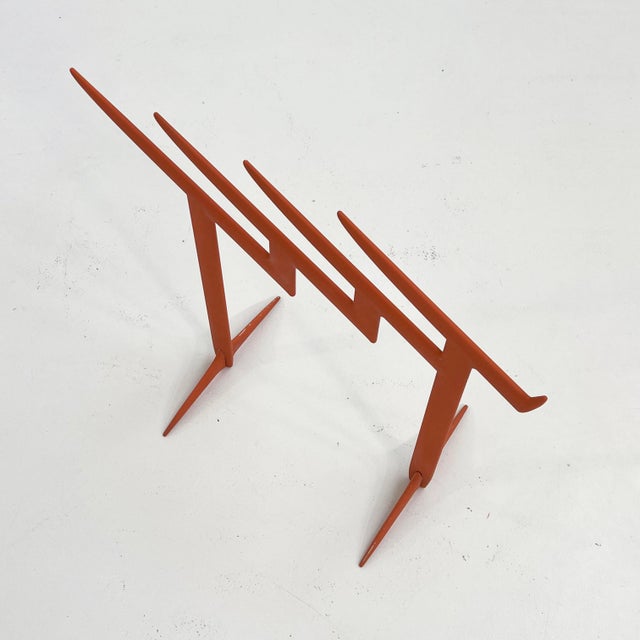 Kartell Claudia Evangelista Magazine Rack attributed to Philippe Starck for Kartell, 1989 For Sale - Image 4 of 11