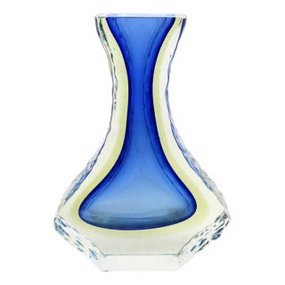 Murano Glass Vase attributed to Alessandro Mandruzzato, 1960s For Sale