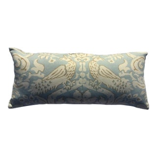 Blue & Cream Love Birds Doves Pillow For Sale