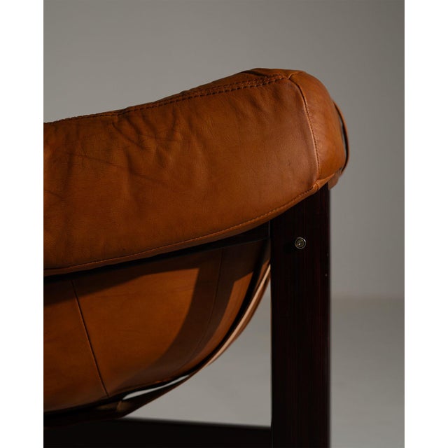 Brown Lounge Chair by Percival Lafer, 1972 For Sale - Image 8 of 13
