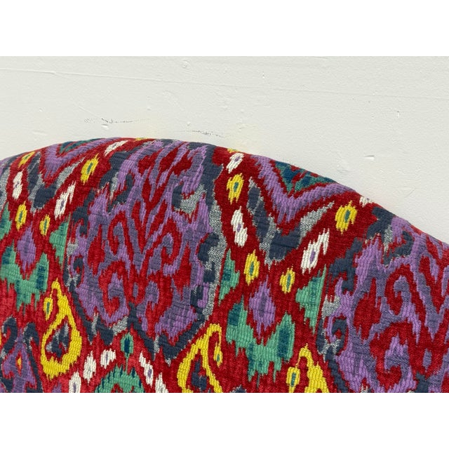 2020s Twin Size Bespoke Ikat Headboard For Sale - Image 5 of 12