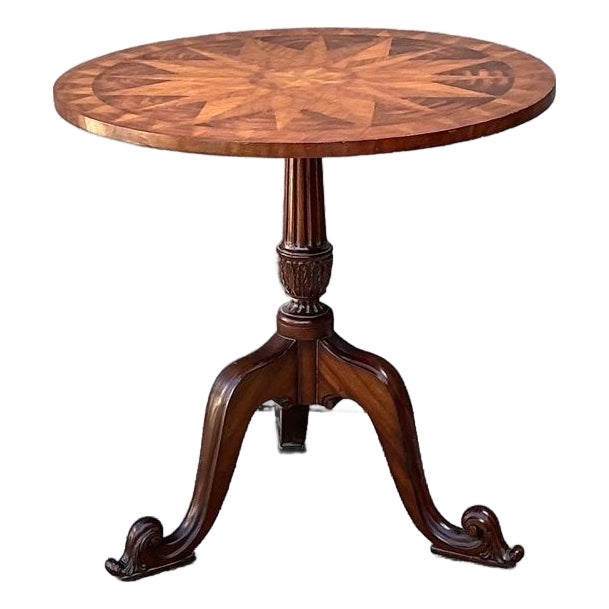 Vintage Maitland Smith Inlay Side Table For Sale