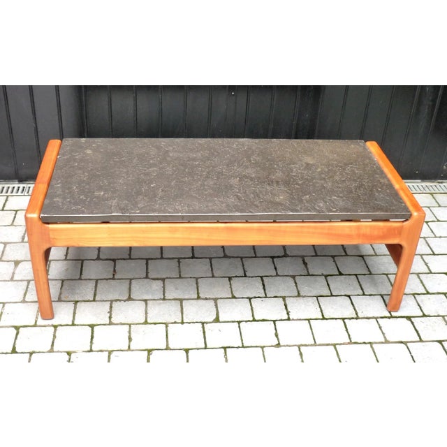 Wood Slate Slab Living Room Table, 1960s For Sale - Image 7 of 8