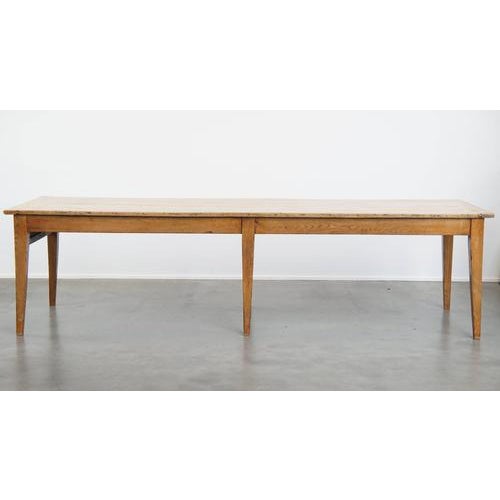 Antique Oak Dining or Conference Table, Early 19th Century For Sale - Image 5 of 18