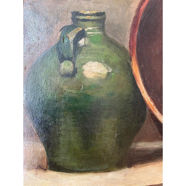 A. Bally, Cuivre et fruits, Oil on Cardboard, Framed For Sale - Image 5 of 12