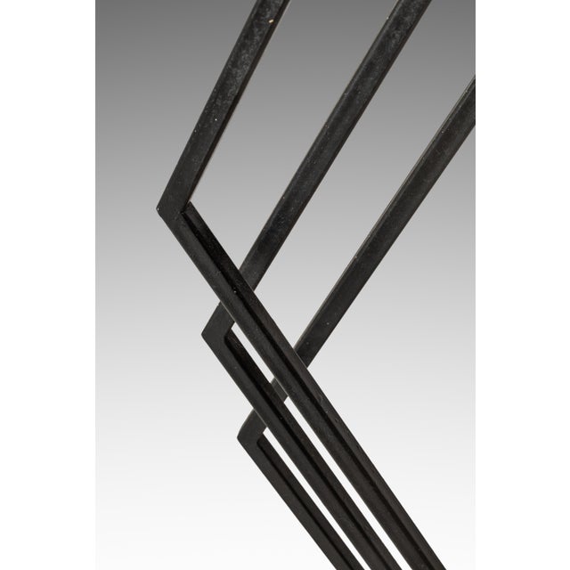 Mid-Century Post Modern Italian Cantilever Freestanding 6 Foot Floor Lamp With Travertine Base, Italy, C. 1980s For Sale - Image 14 of 15