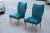 Forest Green Set of Italian Petrol Green Velvet Lounge Chairs, 1950s For Sale - Image 8 of 9