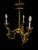 Rococo 19th Century French Gilt Bronze Three-Light Chandelier by Marchand For Sale - Image 3 of 9