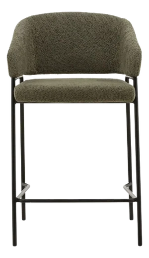Boucle Olive Counter Stool