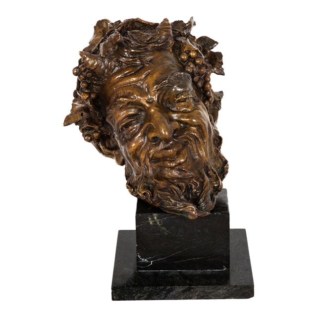 Italian Realist Bronze Bust of a Satyr Faun Attributed to Vincenzo Gemito For Sale