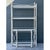 Vintage Painted Metal Display Shelf For Sale - Image 4 of 12