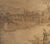 Textile Antique François Boucher Large Wide Country French Tapestry Forest Wagon Boats Castle 1890, Trimmed in Flat Braid For Sale - Image 7 of 8
