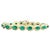 16 Carat Oval Cut Emerald and Diamond Tennis Bracelet 14 Karat Yellow Gold For Sale - Image 15 of 18