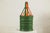 Antique Lacquered Metal Basket with Openwork Design in Green and Orange Finish For Sale - Image 10 of 18