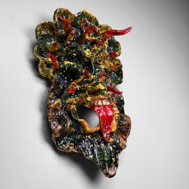 Monumental Apotropaic Mask by Gennaro Condurso, Italy, 2010s For Sale - Image 4 of 11