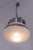 Industrial Style Pendant Light in Brushed and Opaline Metal, 1970s For Sale - Image 4 of 13