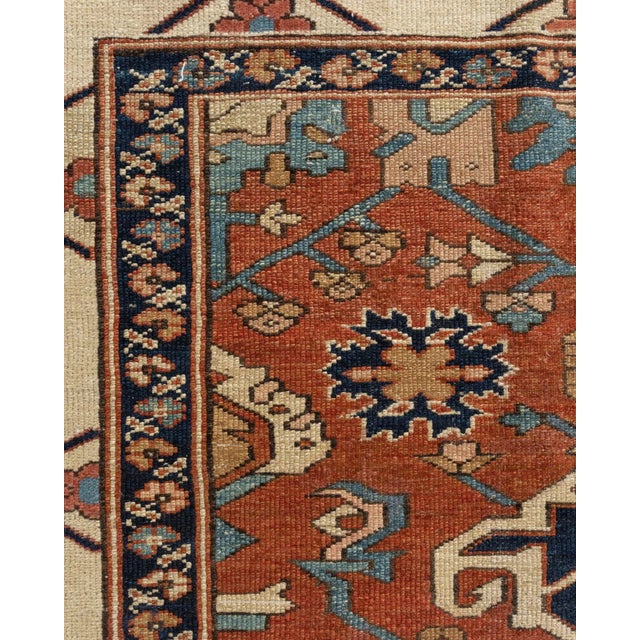19th Century Antique Bakshaish Rug 4'8 X 7'4 For Sale - Image 5 of 17