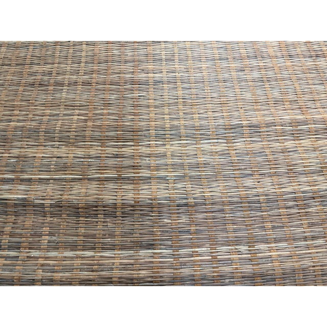 Andrianna Shamaris Handwoven and Bamboo Bark Mat For Sale - Image 11 of 18