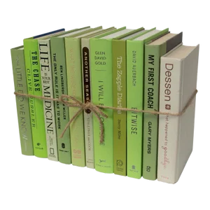Decorative Books - Palm Book Bundle - 1 Foot of Green Books
