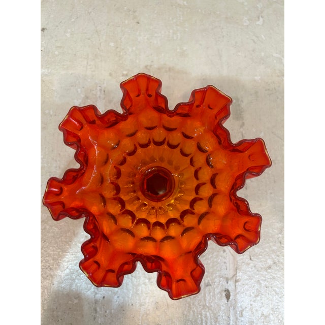 Mid-Century Modern Vintage Fenton Hobnail Candy Dish For Sale - Image 3 of 7