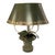 Vintage Brunschwig & Fils Green Tole Lamp For Sale