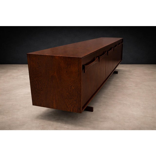 Brazilian Modern Rosewood Credenza With Bow Design by Novo Rumo, Brazil, 1960s For Sale - Image 13 of 14