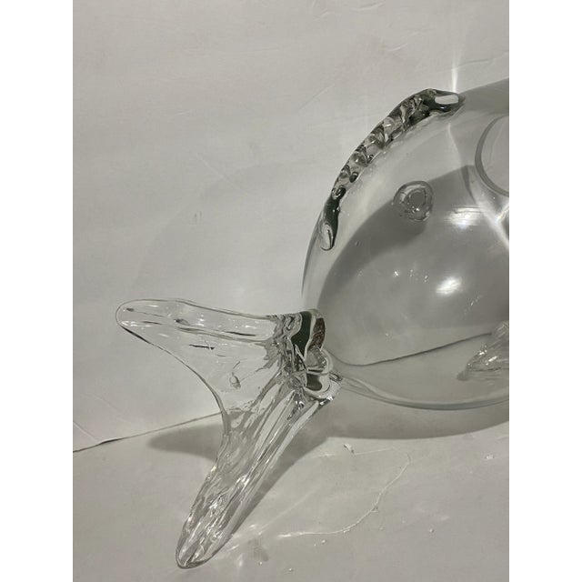 Transparent Mid 20th Century Modern Glass Fish Bowl For Sale - Image 8 of 11