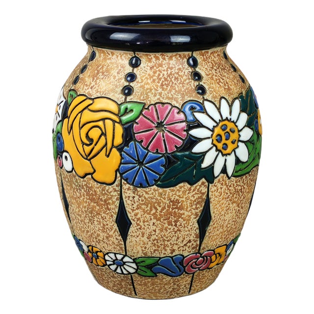 Ceramic Campina Amphora Vase by Max von Jungwirth, 1920 For Sale