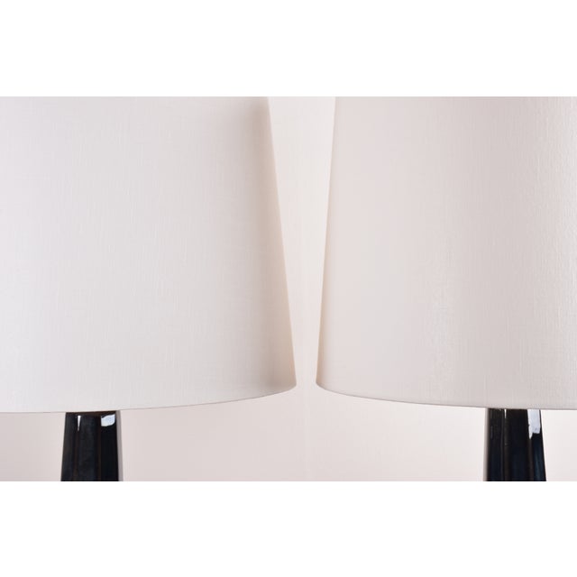 Tall Danish Table Lamps attributed to Einar Johansen for Søholm, 1960s, Set of 2 For Sale - Image 13 of 15