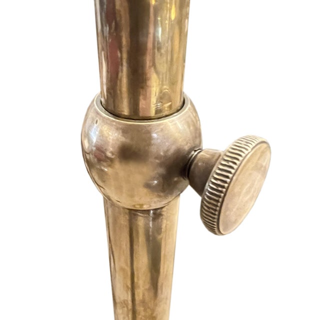 Adjustable French Swing Arm Floor Lamp, 1950s For Sale - Image 6 of 6