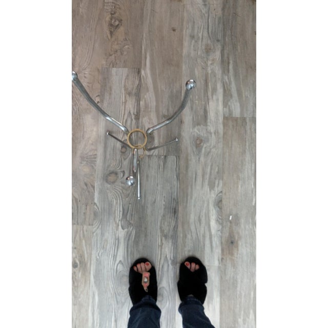 Mid-Century Modern Mid-Century Modern Steel Champagne Bucket on Stand For Sale - Image 3 of 12