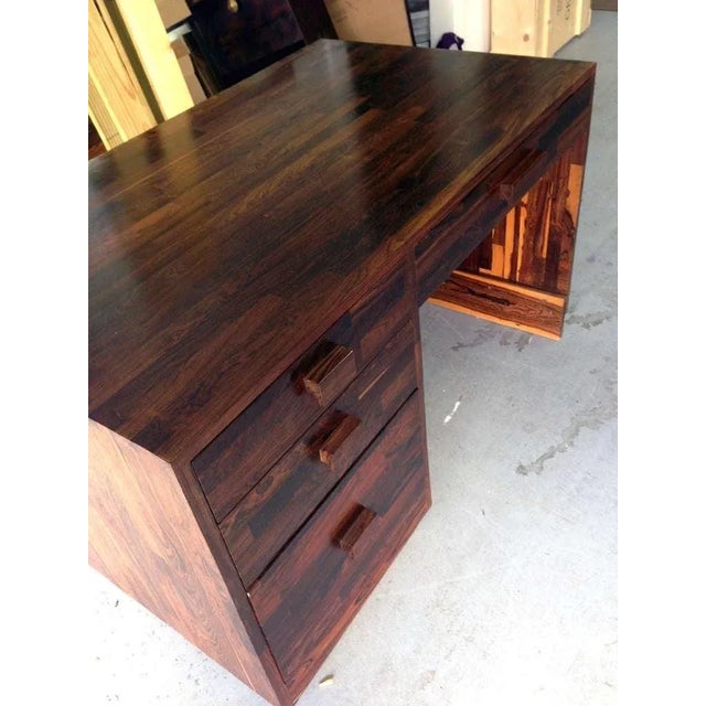 A bespoken and rare desk by celebrated Mexican designer and woodworker Don Shoemaker, model no F46. Designed in 1970s and...