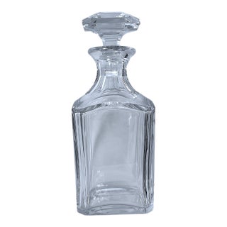 Baccarat Harcourt Pattern Crystal Whiskey Decanter | French Cut Crystal For Sale