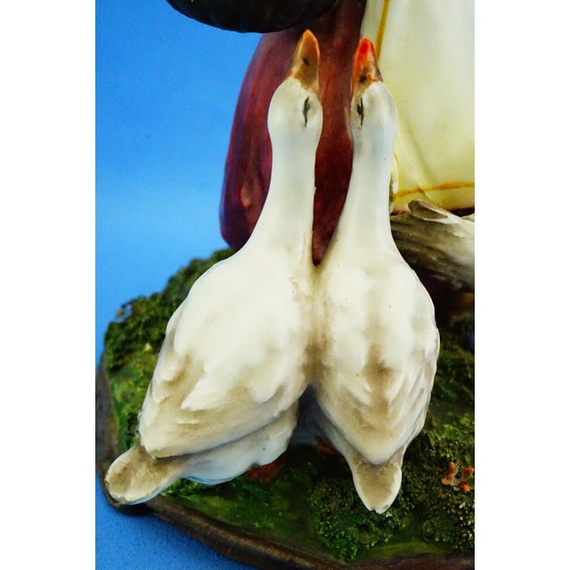 Arturo Pannunzio, Sculpture of a Girl with Geese, 1920s, Ceramic For Sale - Image 16 of 18