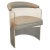 1970s Clear Lucite and Leather Kagan-Style Barrel Tub Chair For Sale