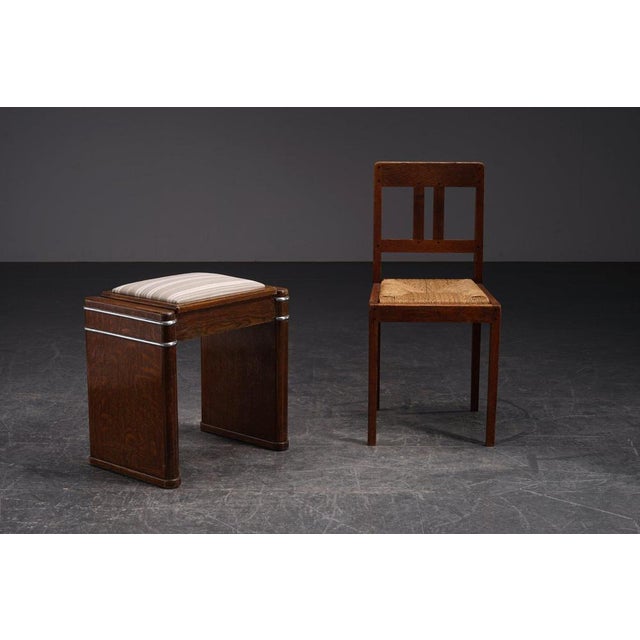 Art Deco Stool, 1930s For Sale - Image 3 of 17