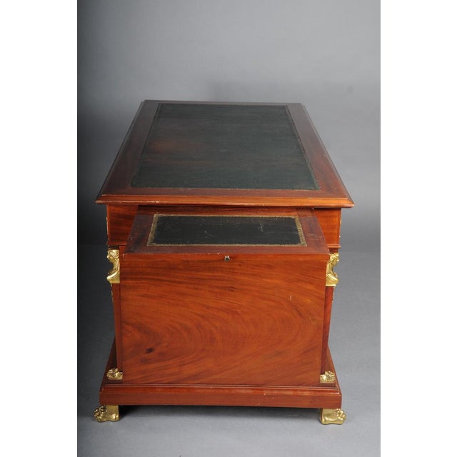 Royal Empire Desk in Gilt Bronze, 19th Century For Sale - Image 13 of 18