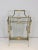 Gold Neoclassical Brass and Glass Magazine Rack For Sale - Image 8 of 13