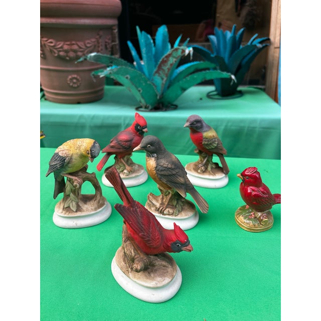 Collection of Vintage Ceramic Bird Figurines- Set of 6 For Sale In Atlanta - Image 6 of 9