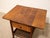 Vintage Oak Rolling Side Table Cart With Drawer and Lower Shelf For Sale In Los Angeles - Image 6 of 12