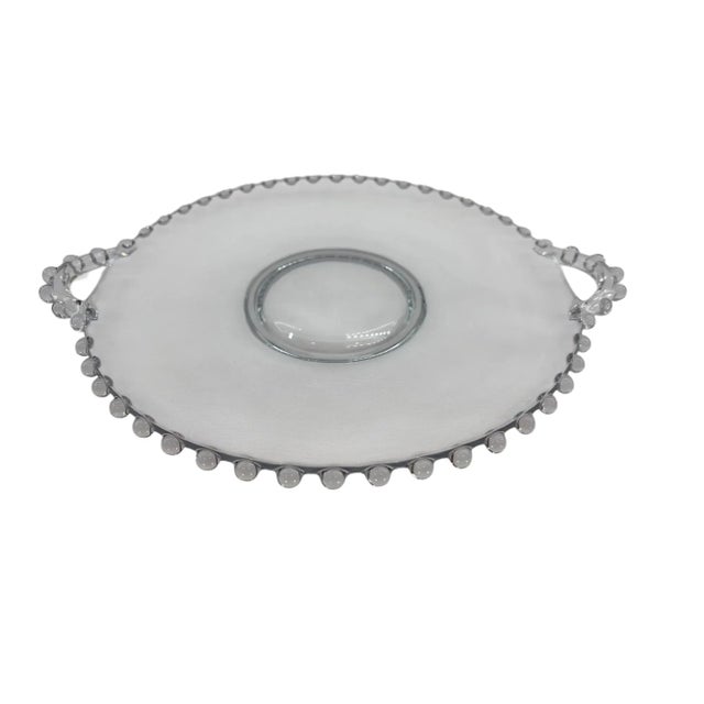 Mid 20th Century Imperial Glass Candlewick 10" Handled Plate For Sale In Indianapolis - Image 6 of 6