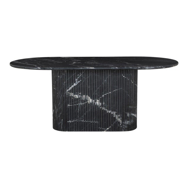 Four Hands Oranda Dining Table - Black Marble For Sale
