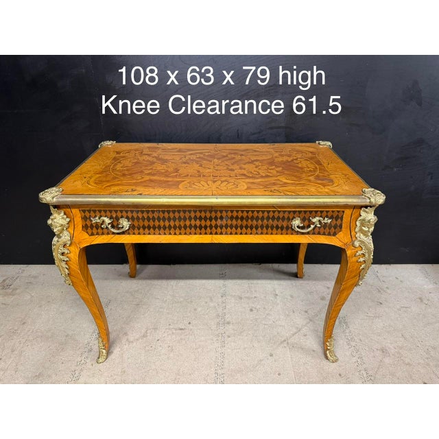 Antique French Marquetry Desk, 1900 For Sale - Image 18 of 18